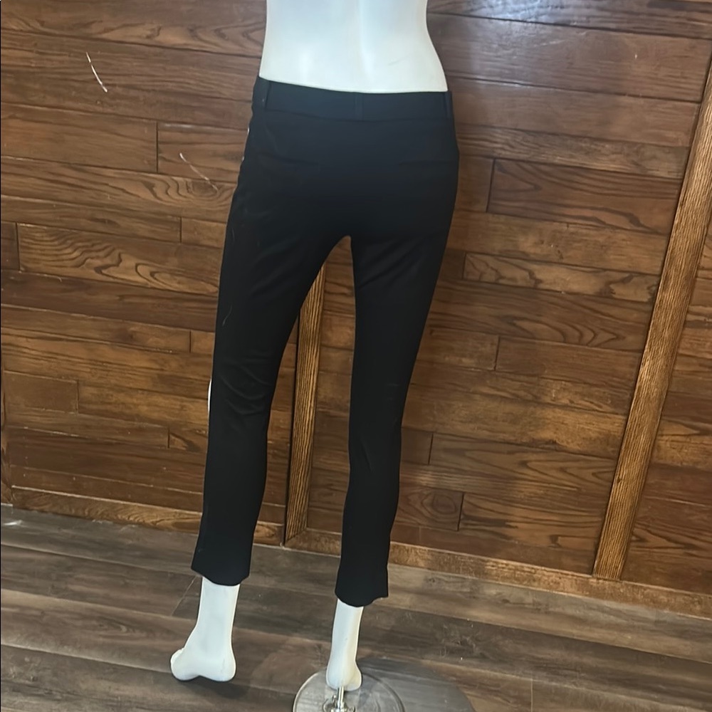 Banana Republic Black Ankle Pants with White Accents - Picture 3 of 4